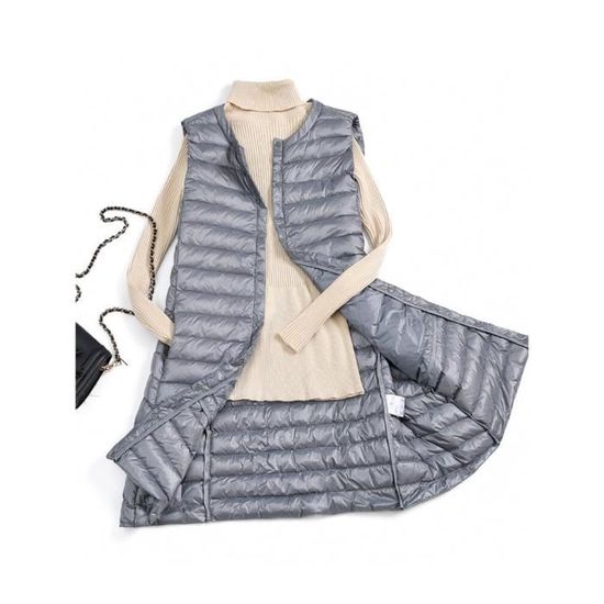 Gilet Sans Manches Femme En Duvet De Canard - Chaud Et Léger - Style Décontracté