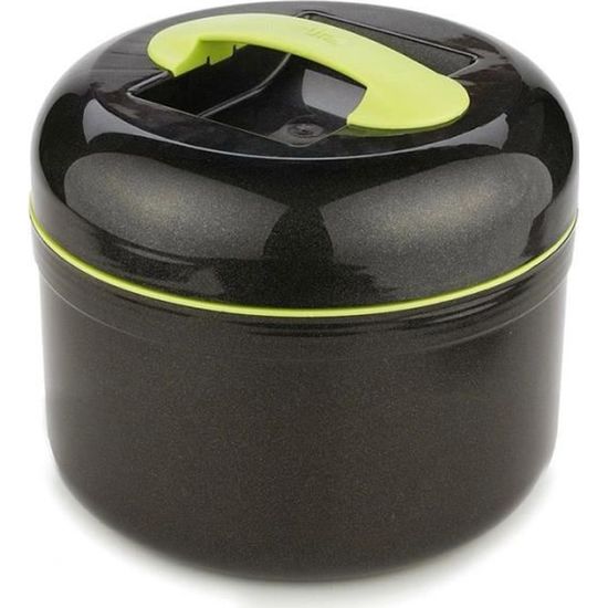 Boîte Repas Isotherme Thermos-expert - Acier Inoxydable 2L, Modulable - Garde Au Chaud Longue Durée, Design Vert