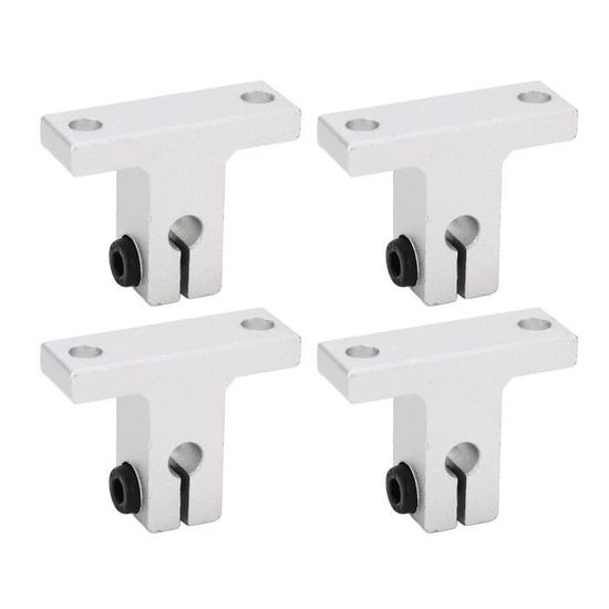 Support De Tige SK20 En Alliage D'aluminium - 2 Pièces, Pour Rail Linéaire, Axe Vertical, Diamètre Intérieur 20mm