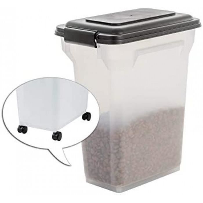 Taille: 20 L Version: Noir Boîte À Croquettes - Boîte Alimentaire Hermétique - Air Tight Food Container