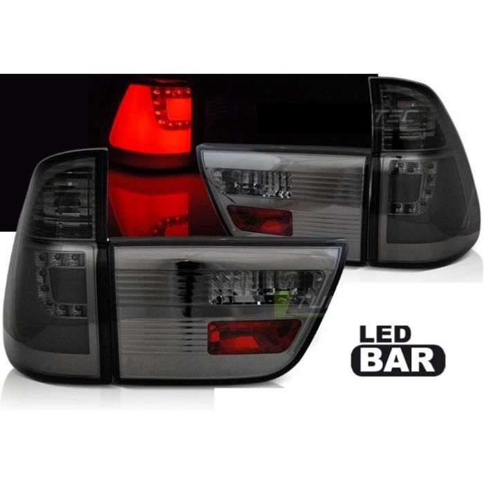 Paire de feux arriere BMW X5 E53 99-03 LED BAR Fume