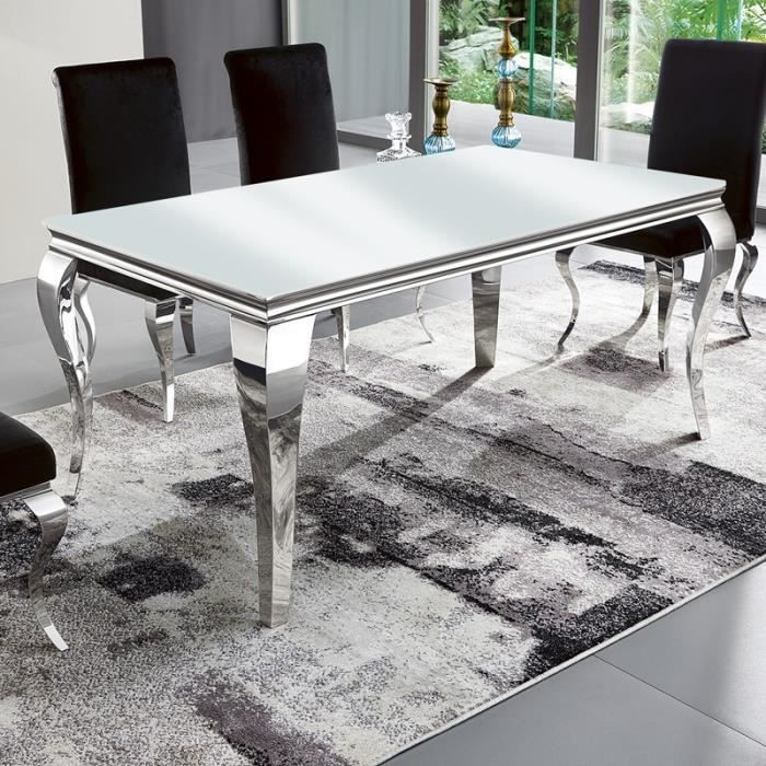 Table à manger design EMA - Blanc