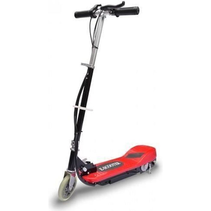 Trottinette électrique Enfant 5,5- - 12 km/h - 120 W - Scooter rouge et noir