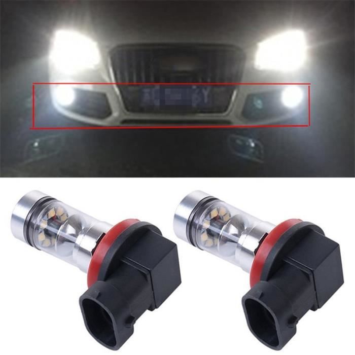 Ampoules de feux antibrouillard de conduite DRL, pour Audi A3 A4 A5 A6 Q3 Q5 Q7 S4 S5 S6 2 -H8 H9 H11