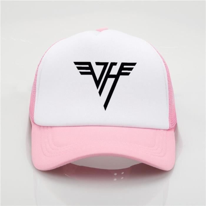 Van Halen casquette de baseball étudiant couples casquettes Van Halen LOGO maille casquette mode sol Rose