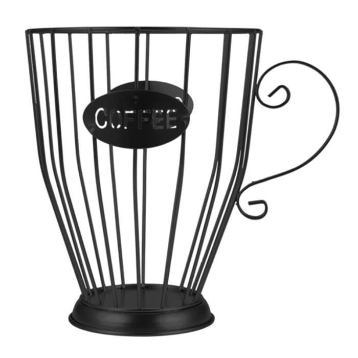 Capsule de café Universel Panier De Rangement Café Tasse Panier Vintage Café Pod Support Organisateur Noir Pour La Maison D'hôtel d