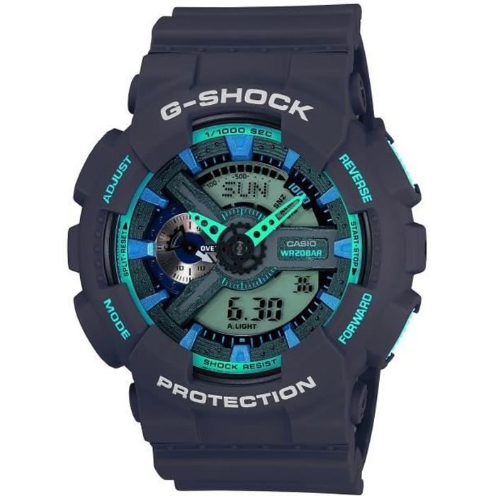 CASIO Montre de Sport G-shock Blue Trend Noir Homme