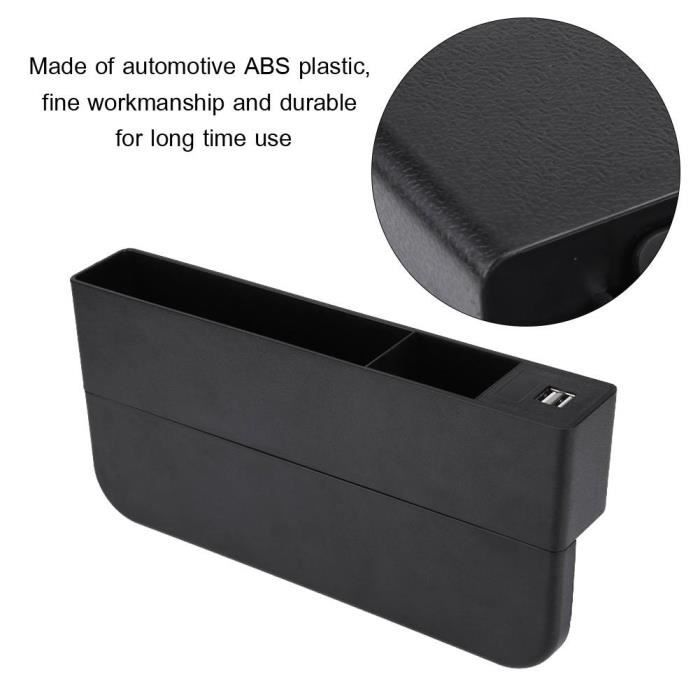 Drfeify Poche fendue pour siège d'auto Boîte de rangement multifonctionnelle pour siège de voiture, poche fendue, support de