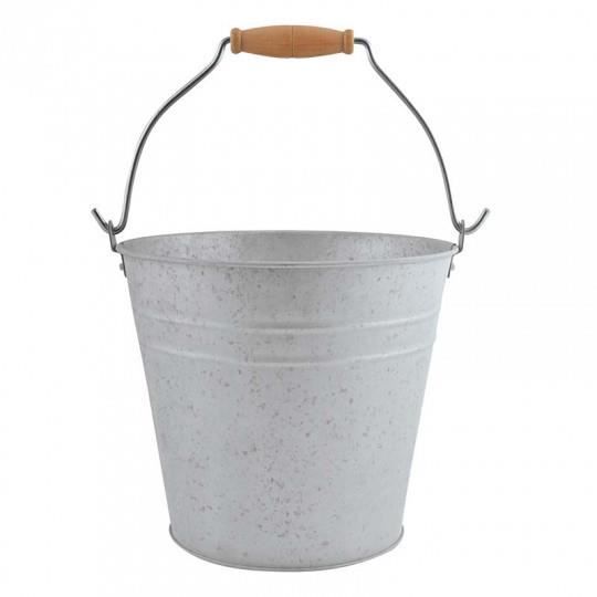Seau Zinc patiné 5L