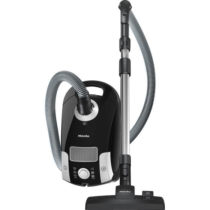 MIELE Compact C1 EcoLine - Aspirateur traîneau avec sac - 550W - Réservoir 3,5L - Brosse universelle - Filtre AirClean+ - Noir