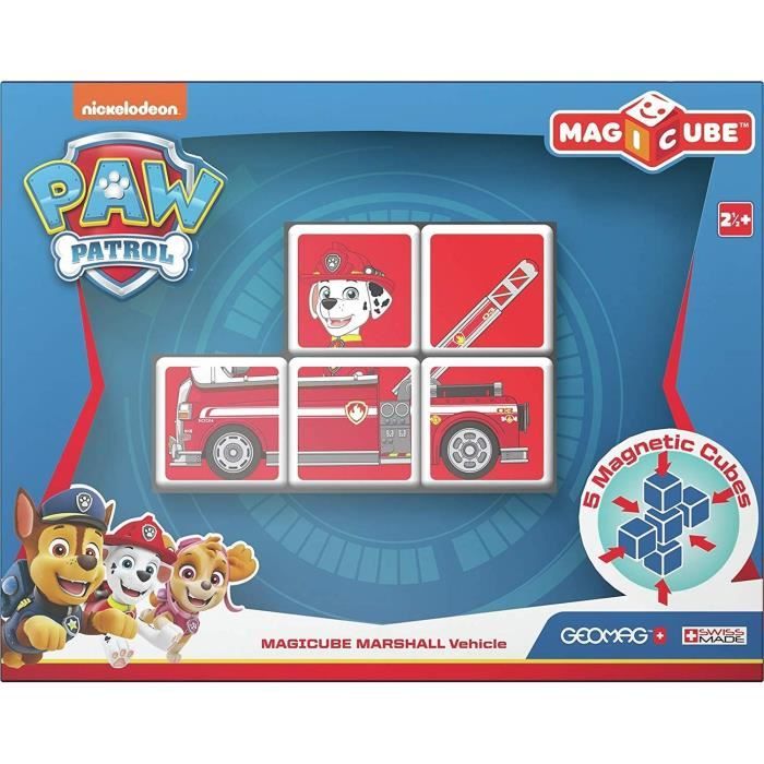 MAGICUBE - Pat' Patrouille Véhicule Marcus (5 Cubes) - Modèle Aléatoire