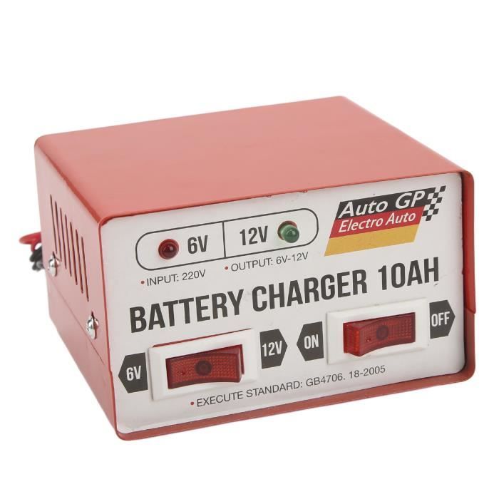 HURRISE Chargeur de batterie automatique Chargeur de batterie intelligent de voiture Machine de réparation de charge rapide 6V 12V