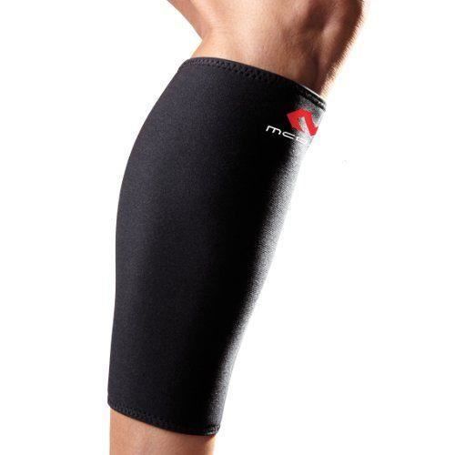 McDavid 441R-M - BAS DE CONTENTION - Deluxe Protège mollet Noir/écarlate réversible M