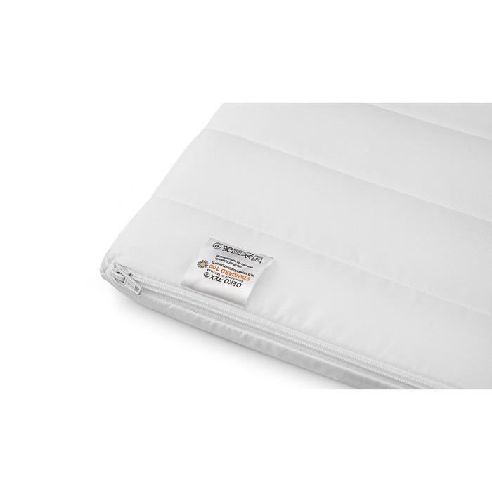 Surmatelas 120x190 cm mousse confort housse microfibre surmatelas ferme et moelleux pour un sommeil réparateur épaisseur 5 cm