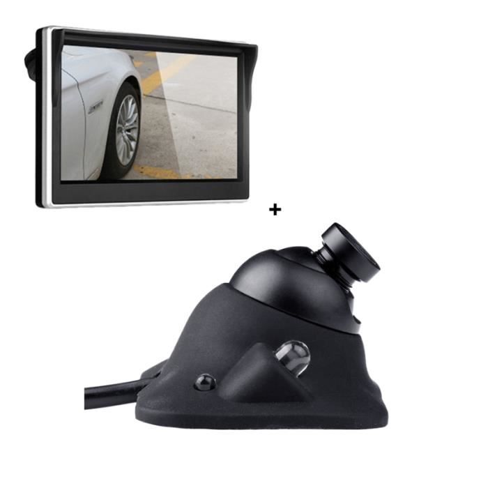 Caméra de recul de voiture grand Angle rotatif LED lumière à induction Vision nocturne capteur RADAR DE RECUL - CAMERA DE RECUL
