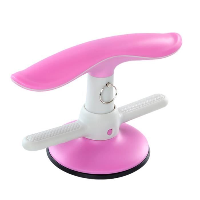 Sit Up Bar Abdominale EntraîNement Appareil de Conditionnement Physique Bars Portables pour Situp RéGlable Home Gym Rose