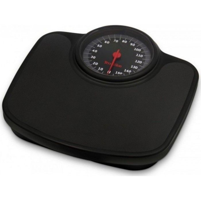 Pèse personne mécanique Tneo 150kg 1kg grand ecran noir