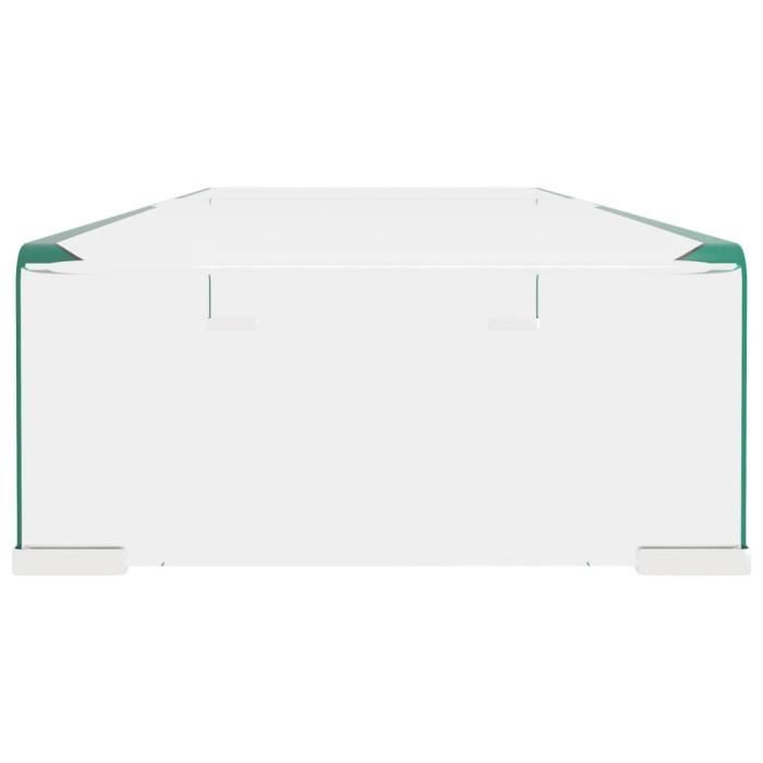 PRIMEL Meuble TV/ pour moniteur Verre 80 x 30 x 13 cm Transparent