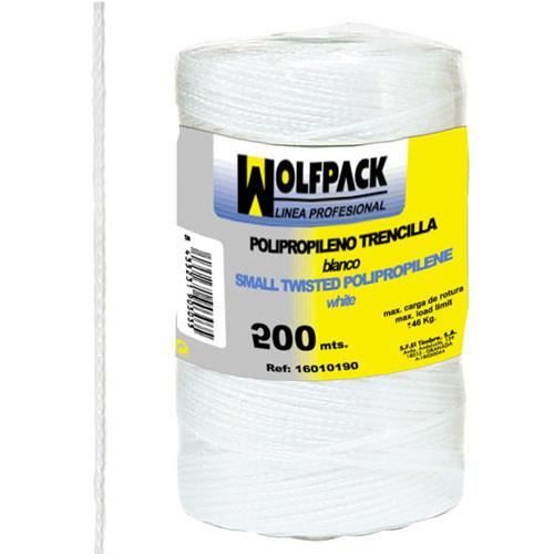 Corde tressée polypropylène blanche (bobine 200 mètr