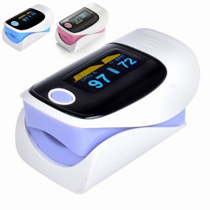Clip Finger oxymètre de pouls rythme cardiaque détecter mètre moniteur doigt impulsion de l'oxygène (Violet)