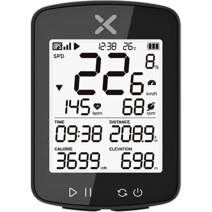 Ordinateur numérique pour vélo, compteur de vitesse avec 14 fonctions, IP54 étanche, écran LCD HD rétroéclairé, compteur de vitesse automatique