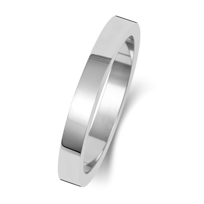 Alliance Homme/Femme Or Blanc 375/1000 25mm Plat 31055 Alliance Homme/Femme Or Blanc 375/1000 25mm Plat 31055