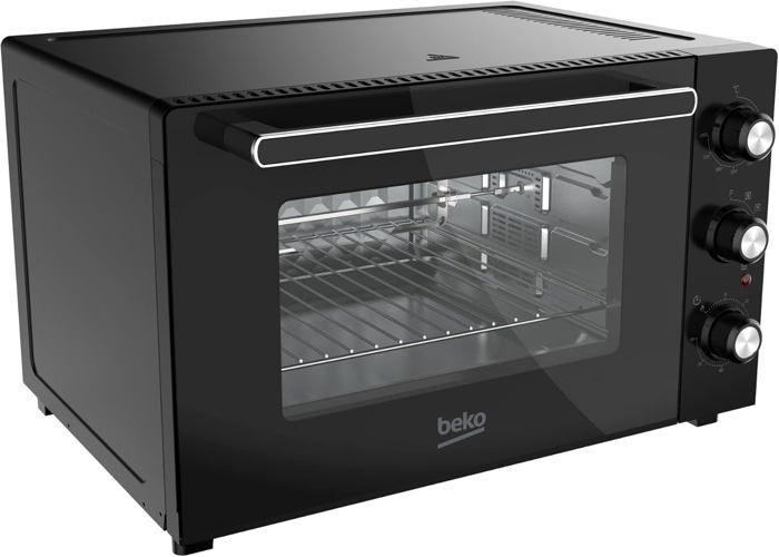 Four Électrique Ventilé Bakaji 48L - 2000W - 4 Fonctions - Minuterie 60min - Avec Broche Et Accessoires