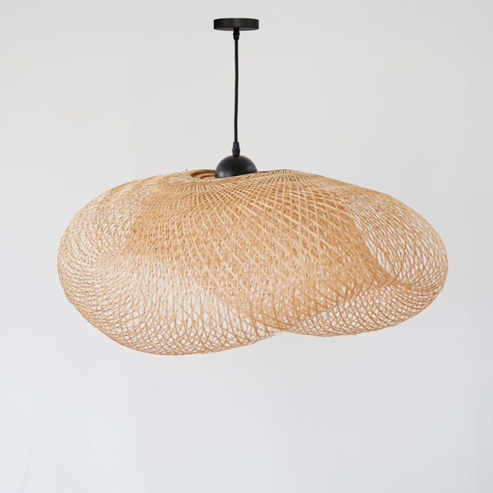 Suspension en bambou naturel D88 cm - Anya - Maison Pavane
