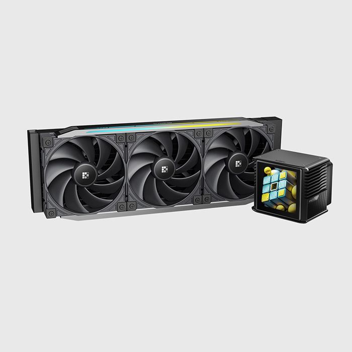 Sudokoo PROTEUS 360 Watercooling 360mm Pompe PWM 2500-3600RPM Écran LCD Ventilateur 30mm Couvercle de Pompe en Métal