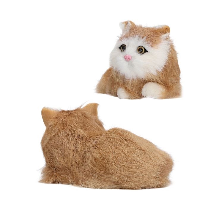 Simulation mignonne chat en peluche Jouets de chaton en peluche do``f