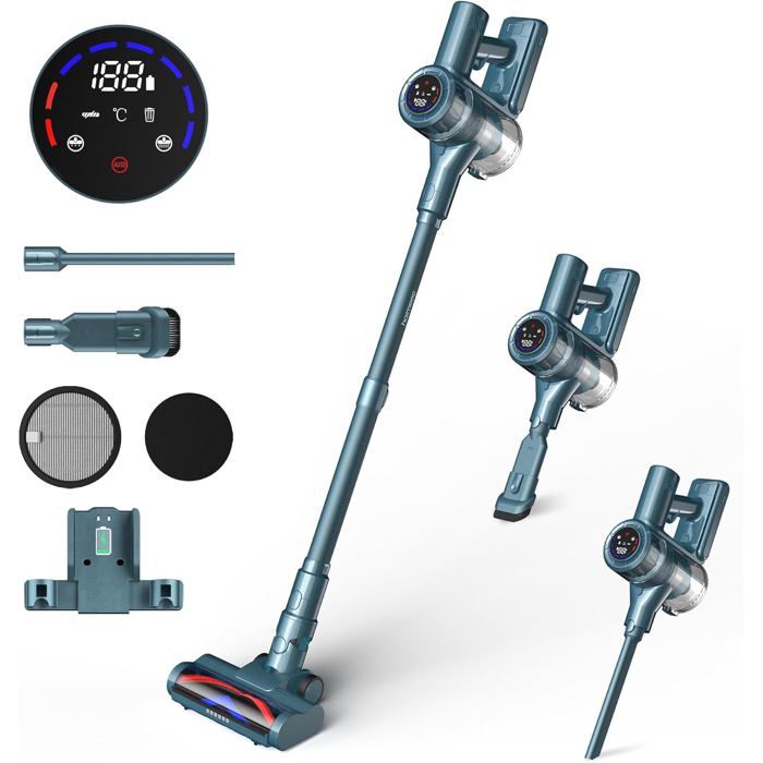 Aspirateur Balai Sans Fil - ETHNICS ORIGINS - 400W - Filtration HEPA - Autonomie 50 min - 08L - Ethnics origins