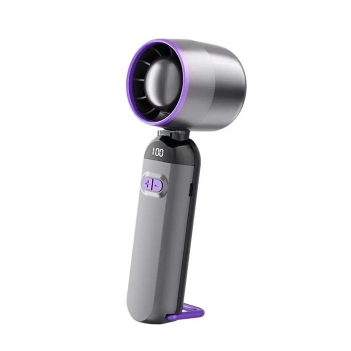 Ventilateur portable - WEISS CANNON - Mini - 100 vitesses - USB rechargeable - Pliable - Violet - Weiss Cannon
