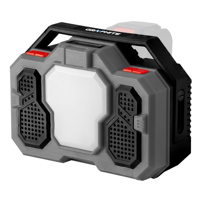 Radio réseau - GRAPHITE - Energy+ - 18V - Bluetooth - Lampe LED - Antenne pliable