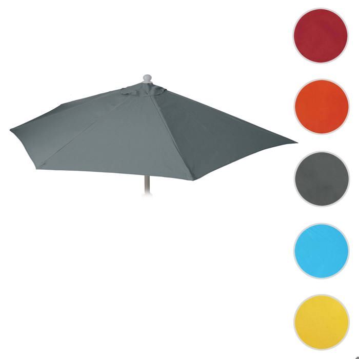 Toile de rechange pour parasol demi-rond Parla 300cm UV 50+ 3kg anthracite