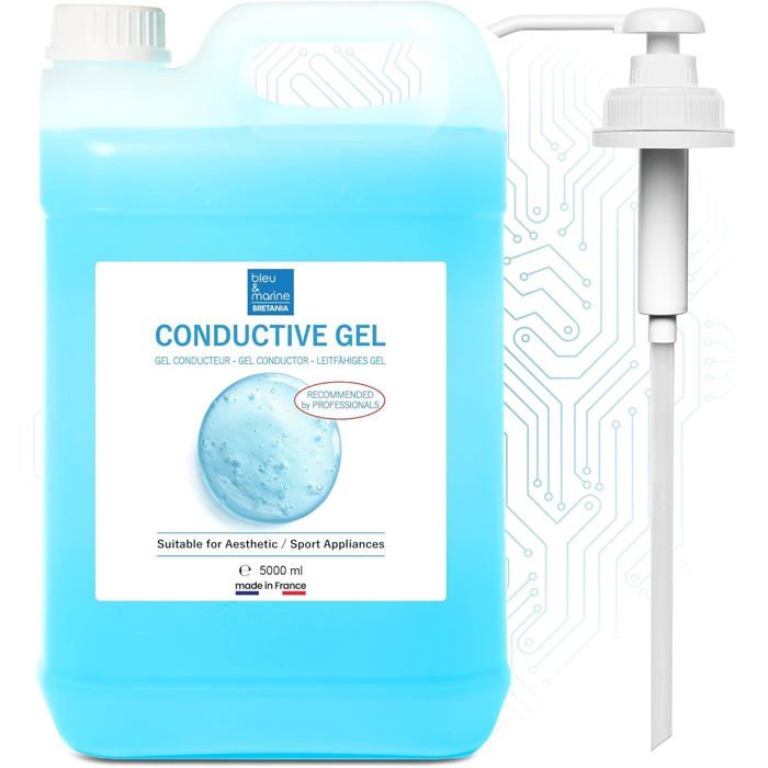 Gel conducteur Bretania 5 L – pour électrostimulation ultrasons radiofréquence