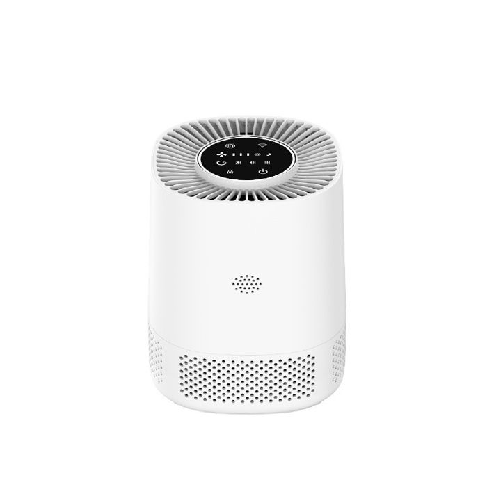 Purificateur dair éliminant le formaldéhyde les PM2.5 et les odeurs Wi-Fi application intelligente ions négatifs blanc