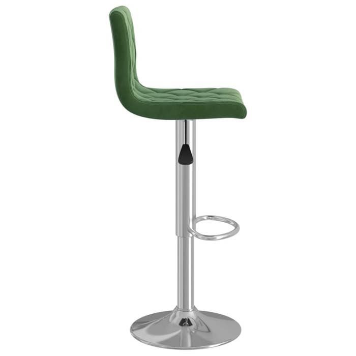 TOP 2026 Tabourets de bar lot de 2 - Meuble de bar - pour 2 personnes - vert foncé velours - 40x43x(90-111) cm TT416