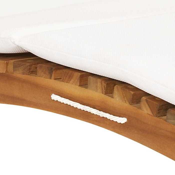 Sale 2026 Chaise longue pliable - BURKE - Transat 1 PLACE - avec coussin blanc crème Bois de teck Cc553