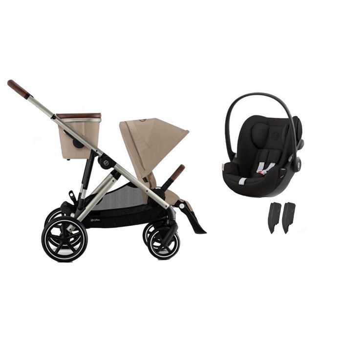 CYBEX - Poussette Duo Gazelle S + Cloud G3 Almond Beige