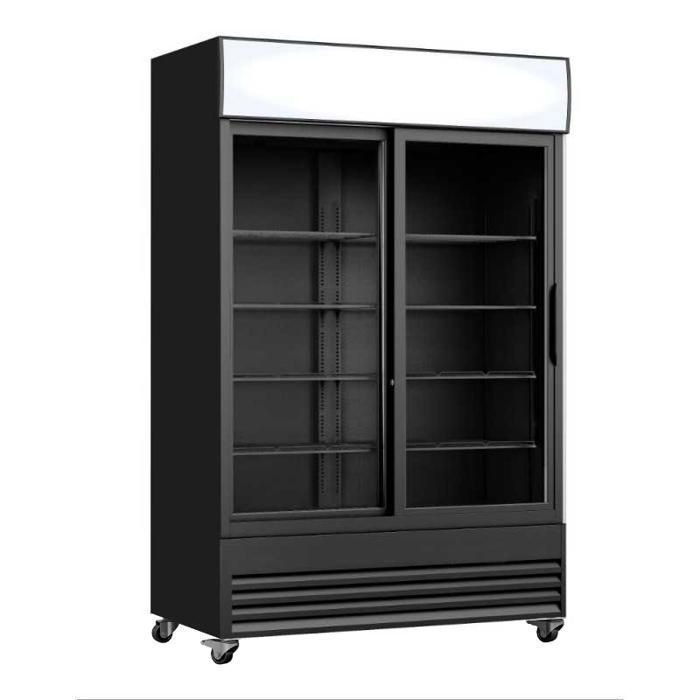 Armoire réfrigérée à boissons - 730 L - 2 portes vitrées coulissantes - Éclairage LED - R290