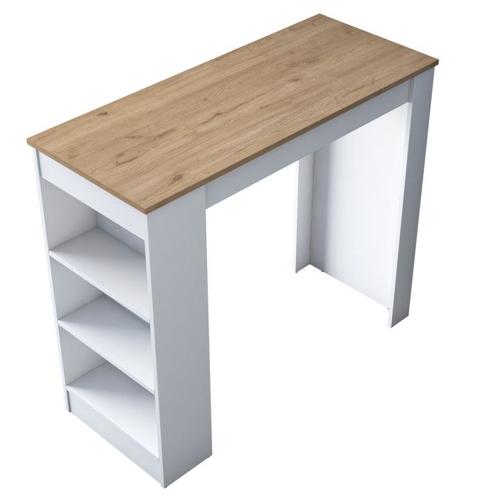 Table de repas en bois Juan - 120 x 50 x 100 cm - Marron Table de repas en bois Juan - 120 x 50 x 100 cm - Marron