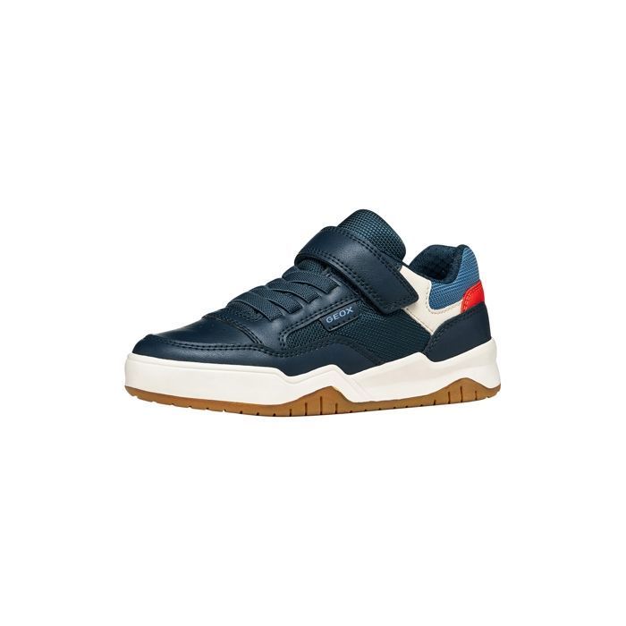 Geox Baskets - GEOX - J Perth Boy - Lacets et Scratch - Bleu - Garçon