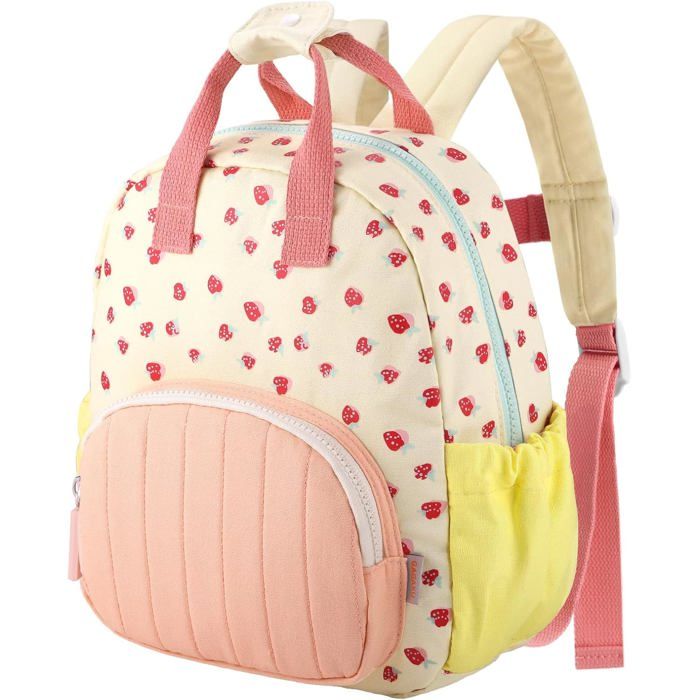 Sac À Dos Pour Fille-30 Cm-Sac De Voyage Avec Poches Latérales Réglable Cartable Fille Primaire-Sac À Dos Enfants De 2 À 4 Ans Cad