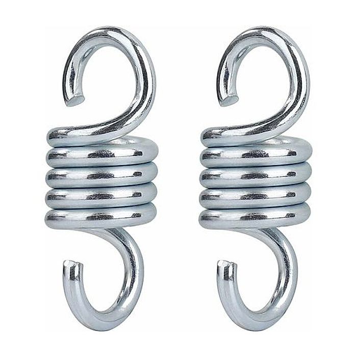 Crochet à Ressort Hamac en Acier Galvanisé Charge Maximale 500 kg pour Jardin Porche Balanoire Chaise Suspendue 2 pièces