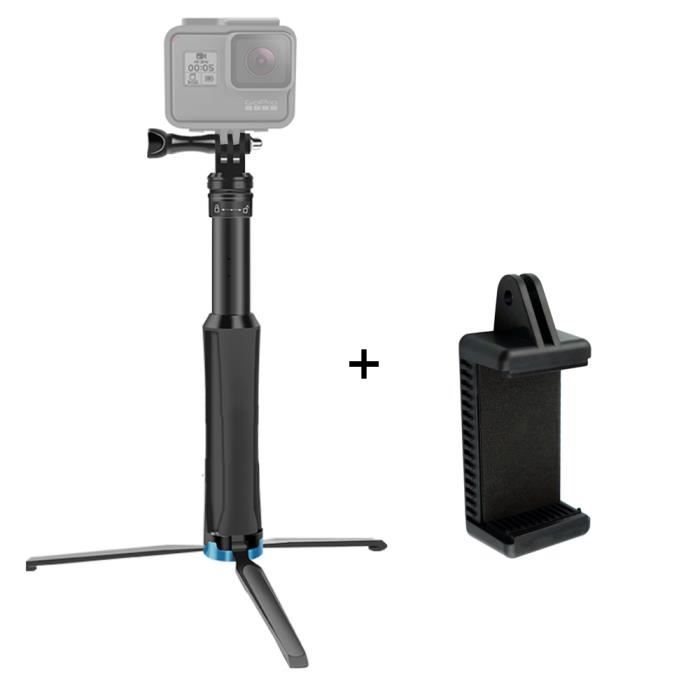 Type A-Trépied en alliage d'aluminium pour GoPro, perche à selfie, monopode, capture d'écran Osmo, caméra d'