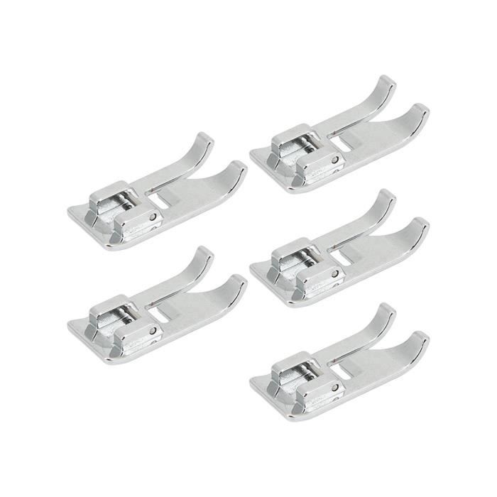 Lot 6 Pieds De Biche Acier Inoxydable Machine à Coudre - Compatible Brother Singer Janome Pfaff