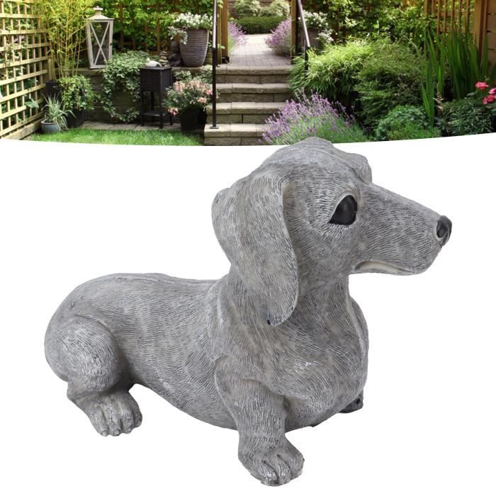 Statue Réaliste Chat & Chien Polyrésine – Décoration Jardin Intérieur Extérieur – Résistante Gel & Décoloration