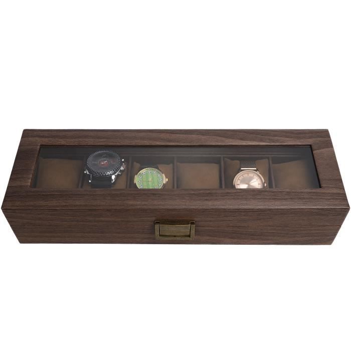 Boîte De Rangement à 6 Compartiments Pour Mouvements De Montre - Protection Anti-poussière, Pour Réparation Et Stockage