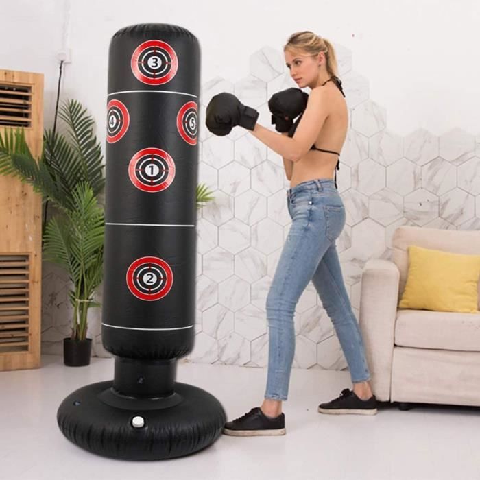 Sac De Frappe Autonome Réglable Avec Support – Idéal Entraînement Boxe, MMA, Fitness Et Anti-Stress Enfants & Adultes