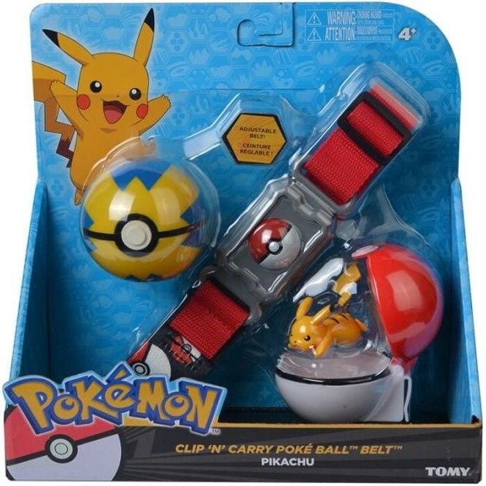 Kit POKEMON : Ceinture + POKEBALL + FIGURINE PIKACHU miniature figure anime  jouet enfant collection modèle - Cdiscount Jeux - Jouets